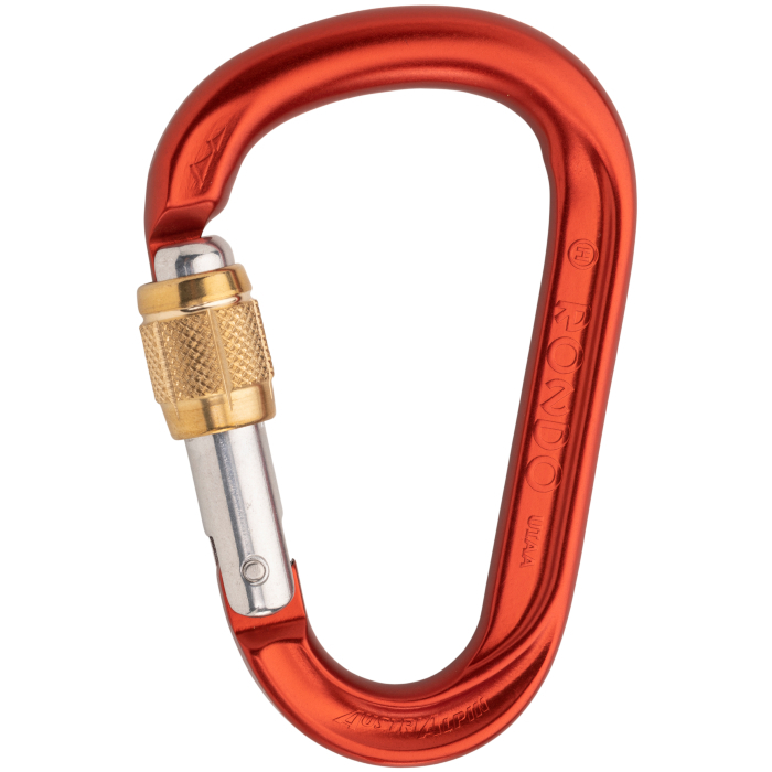 Austri Alpin HMS Rondo Screwlock Brass Sleeve Carabiner