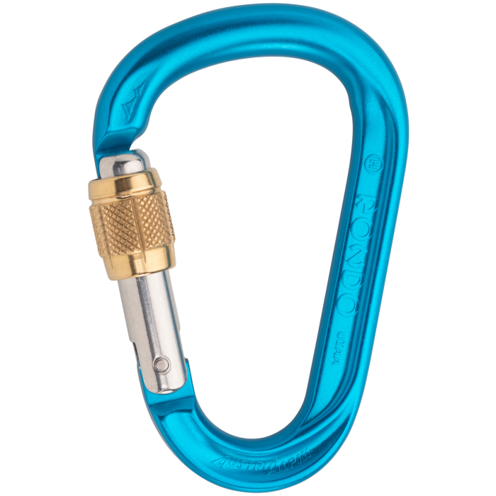 Austri Alpin HMS Rondo Screwlock Brass Sleeve Carabiner