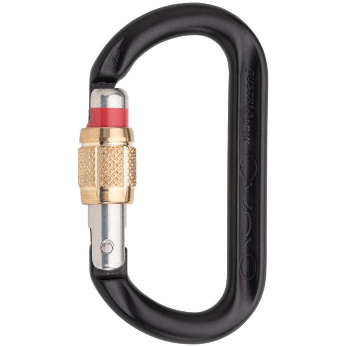 Austri Alpin Ovalo GI Screwlock Brass Sleeve Carabiner