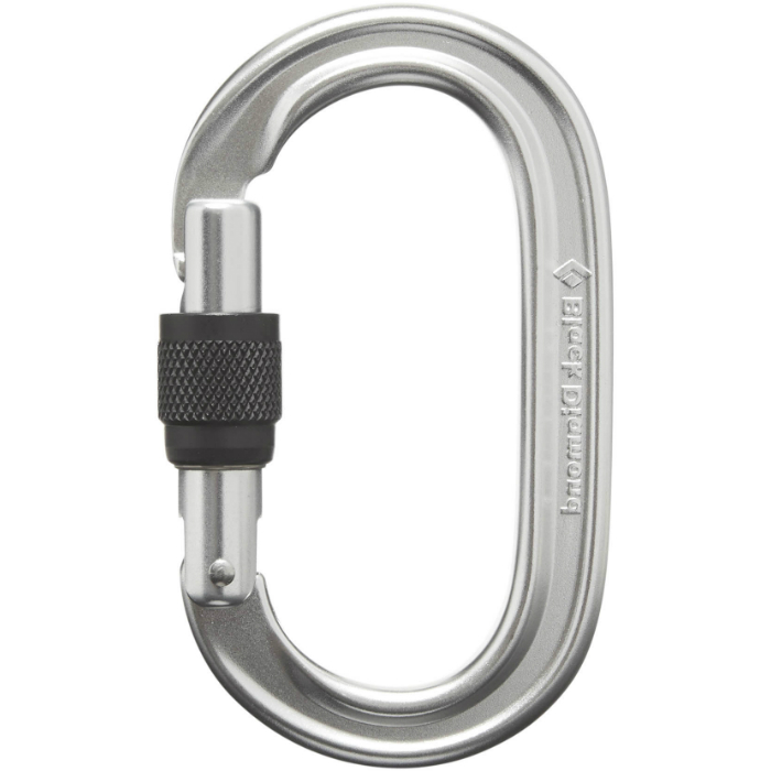 Black Diamond Oval Keylock Screw Carabiner