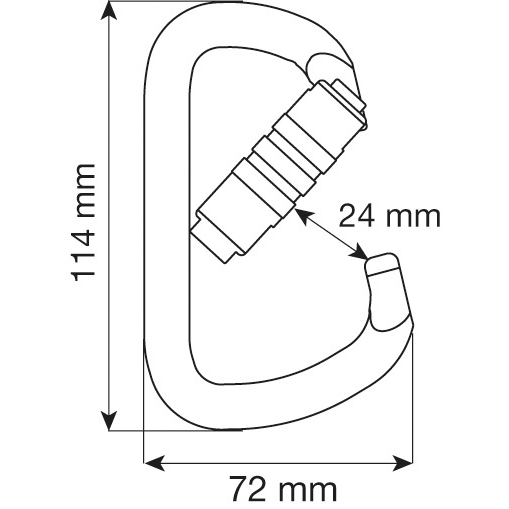 CAMP Steel D Pro 2Lock Carabiner