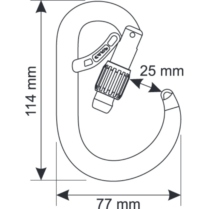 Camp Core Belay Lock Carabiner