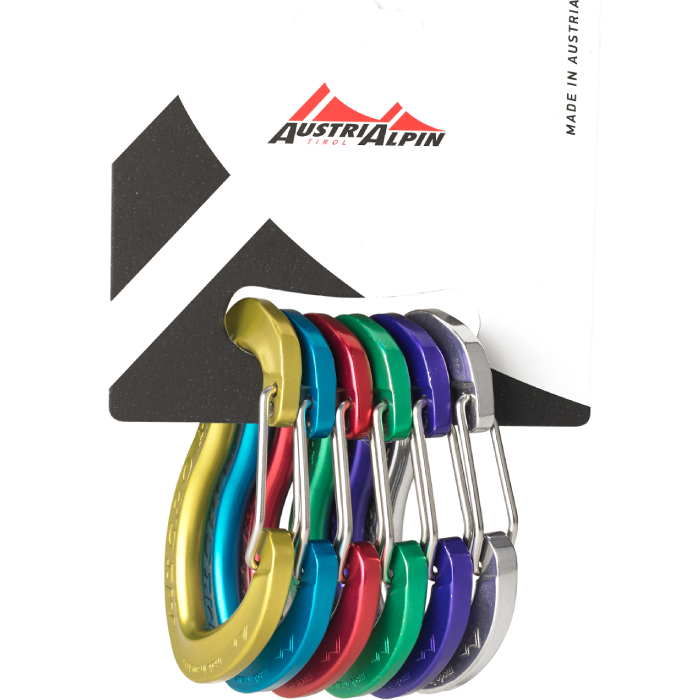 Austri Alpin Micro Light Wiregate Carabiner 6 Pack