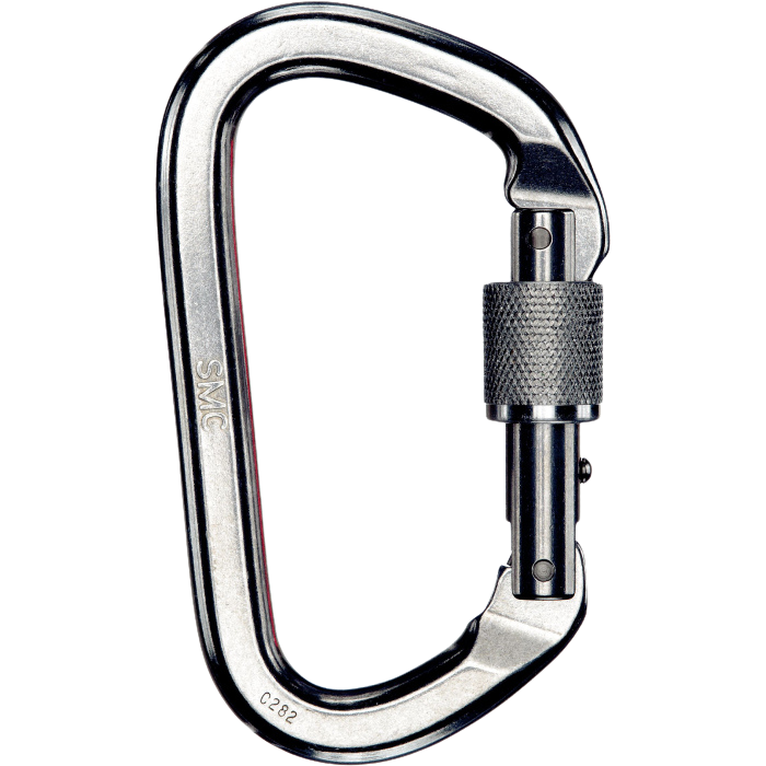 SMC Aluminum Locking D Carabiner