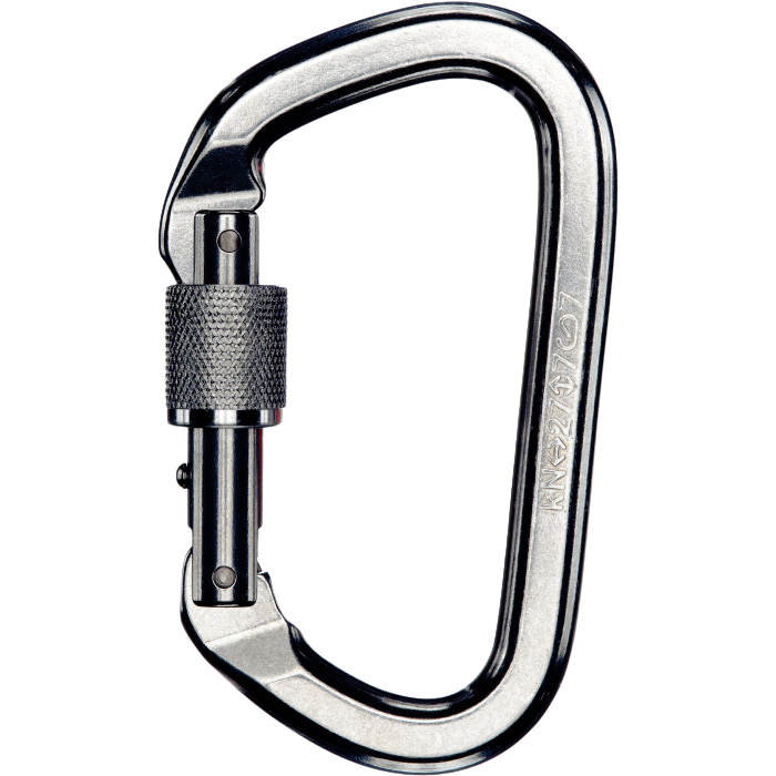 SMC Aluminum Locking D Carabiner