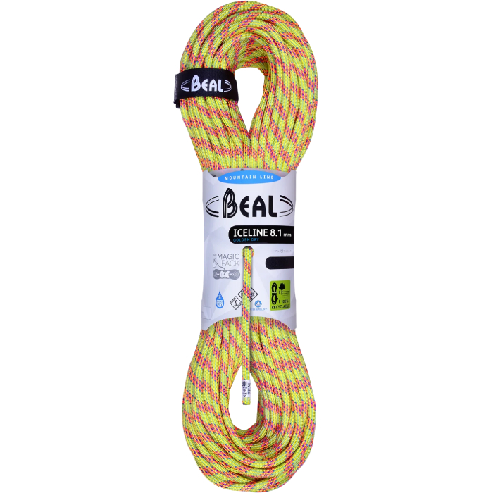 Beal 8.1mm Ice Line Unicore Golden Dry Rope