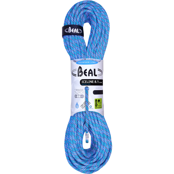 Beal 8.1mm Ice Line Unicore Golden Dry Rope