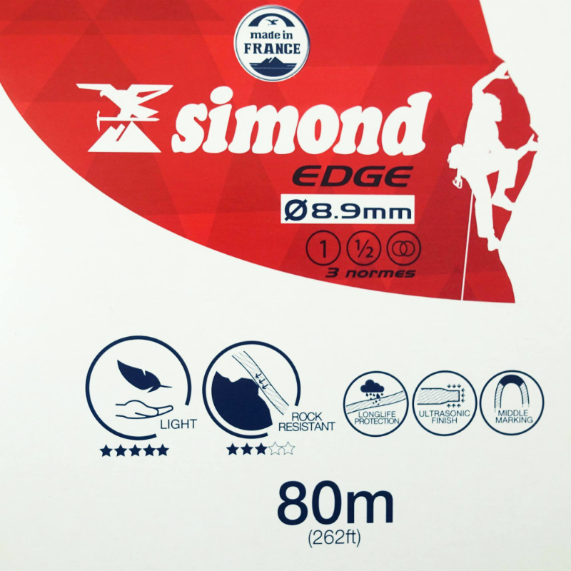 Simond 8.9mm Edge 80m