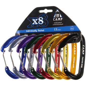 CAMP Photon Wire Gate Carabiner 8 Pack