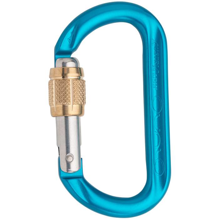 Austri Alpin Ovalo GI Screwlock Brass Sleeve Carabiner