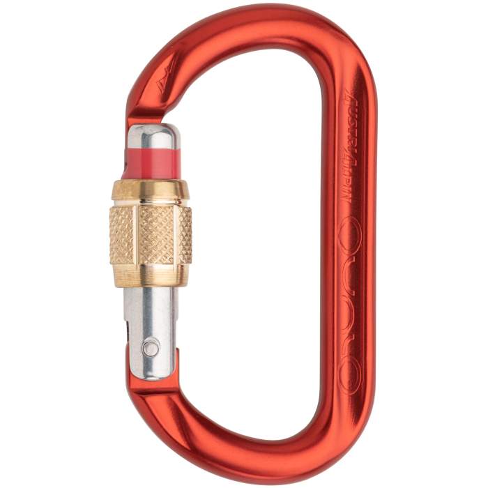 Austri Alpin Ovalo GI Screwlock Brass Sleeve Carabiner