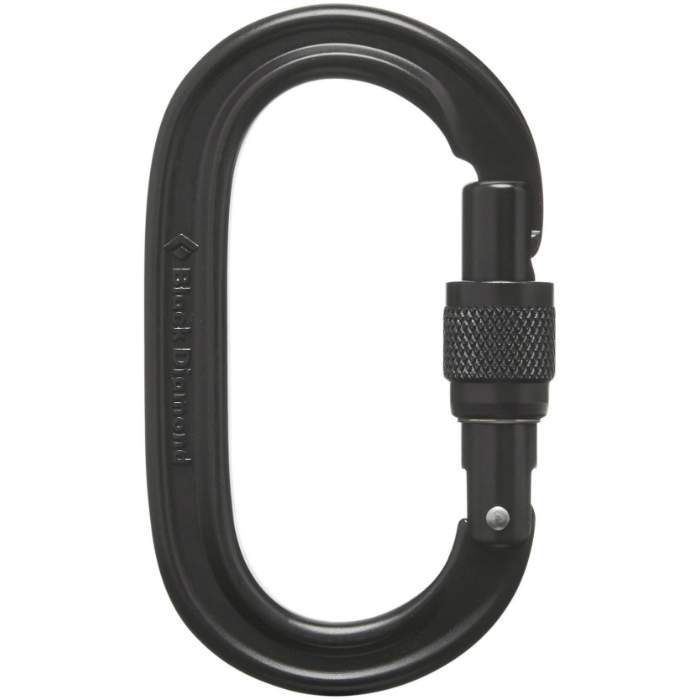 Black Diamond Oval Keylock Screw Carabiner