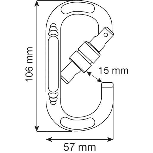 CAMP Oval Compact Lock Carabiner