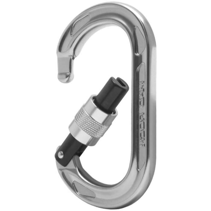 Mad Rock Oval Tech Screw Carabiner Hot Forged Major Axis strength is 24kN 