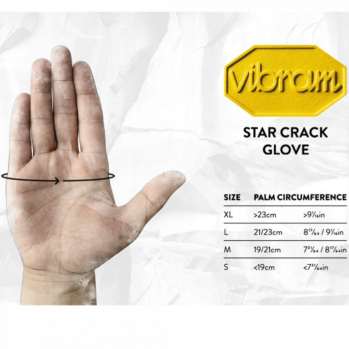 Grivel Star Crack Gloves Size Chart