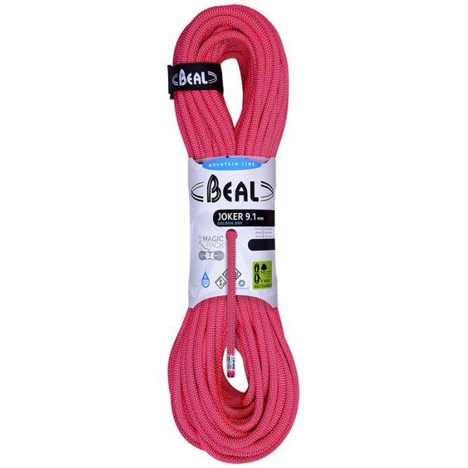 Beal 9.1mm Joker Unicore Golden Dry Rope