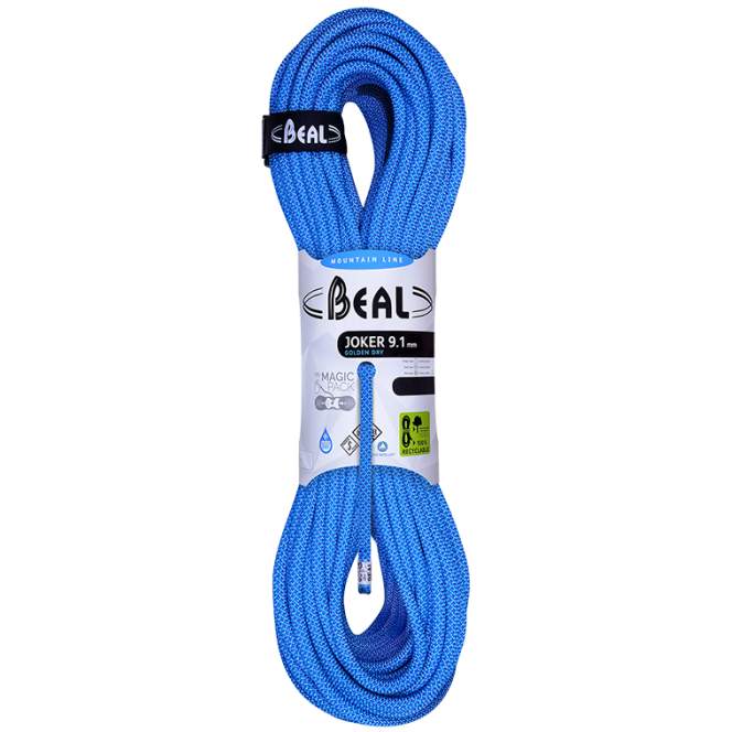 Beal 9.1mm Joker Unicore Golden Dry Rope