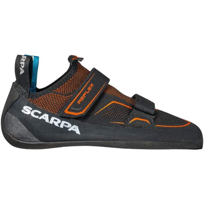 Scarpa Mens Reflex Climbing Shoes Black Orange Sports Breathable Lightweight 