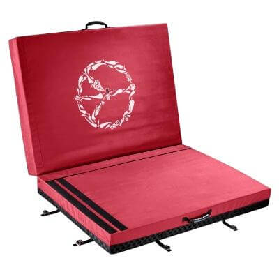 Red Chili Monster Crash Pad with velcro, red