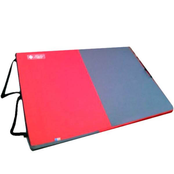 Vcrux Zen Folding Bouldering Crash Pad Red and Blue Full Open View