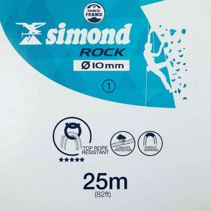 Simond 10.0mm Rock 25m Rope