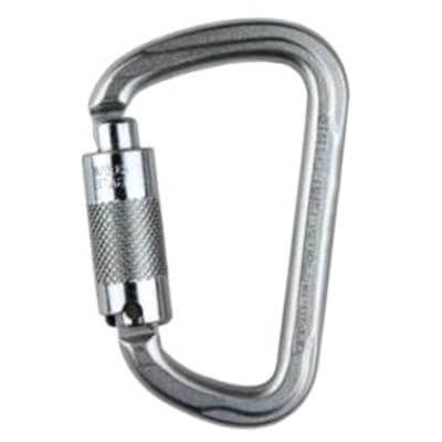 Climb X Large Steel D Twist Lock Carabiner