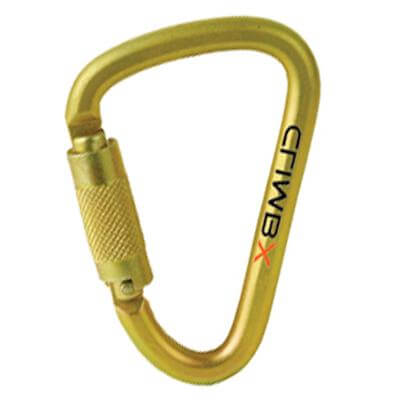 Climb X XL Steel D Triple Lock Carabiner